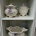 Stylish ceramic home white decorative bowl and vase